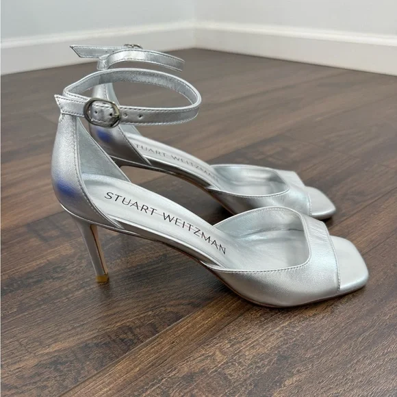Stuart Weitzman Nudistia Ankle Strap High Heel Sandal